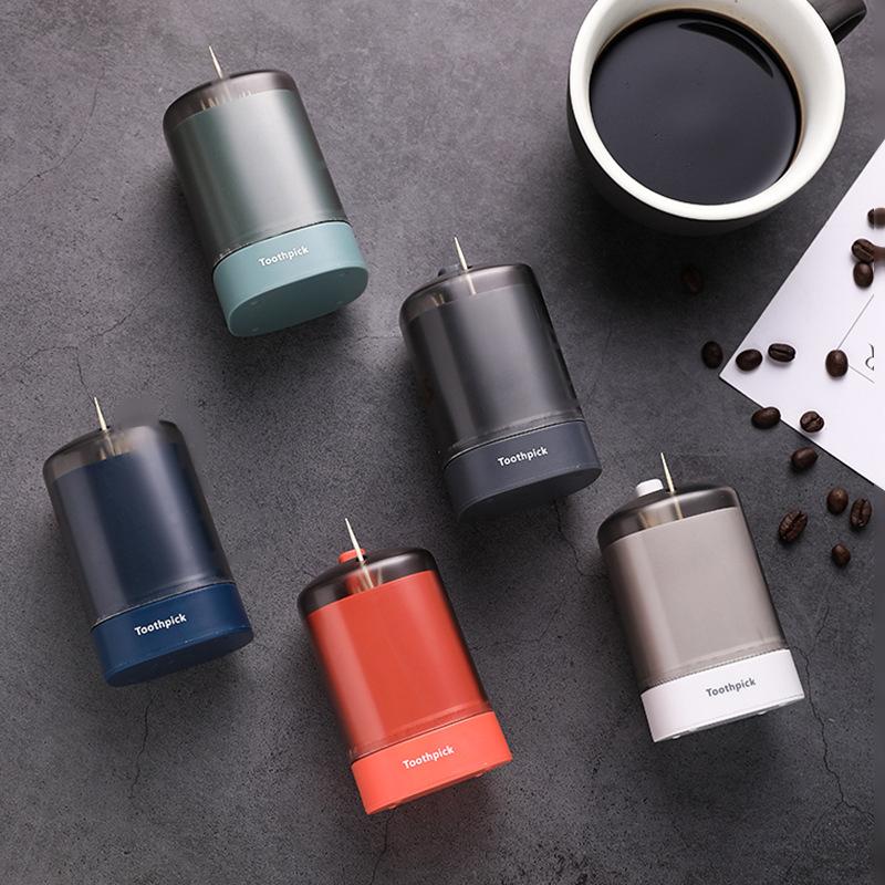 Автоматический выдвижной держатель для зубочисток, контейнер, портативный кухонный, ресторанный стол, ящик для хранения зубочисток, домашний диспенсер для зубочисток