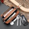 Vintage Large Capacity Pu Men Women Key Bag Cute Car Keys Bag Quality Coin Purse Small Things Organizer Mini Wallet Gifts