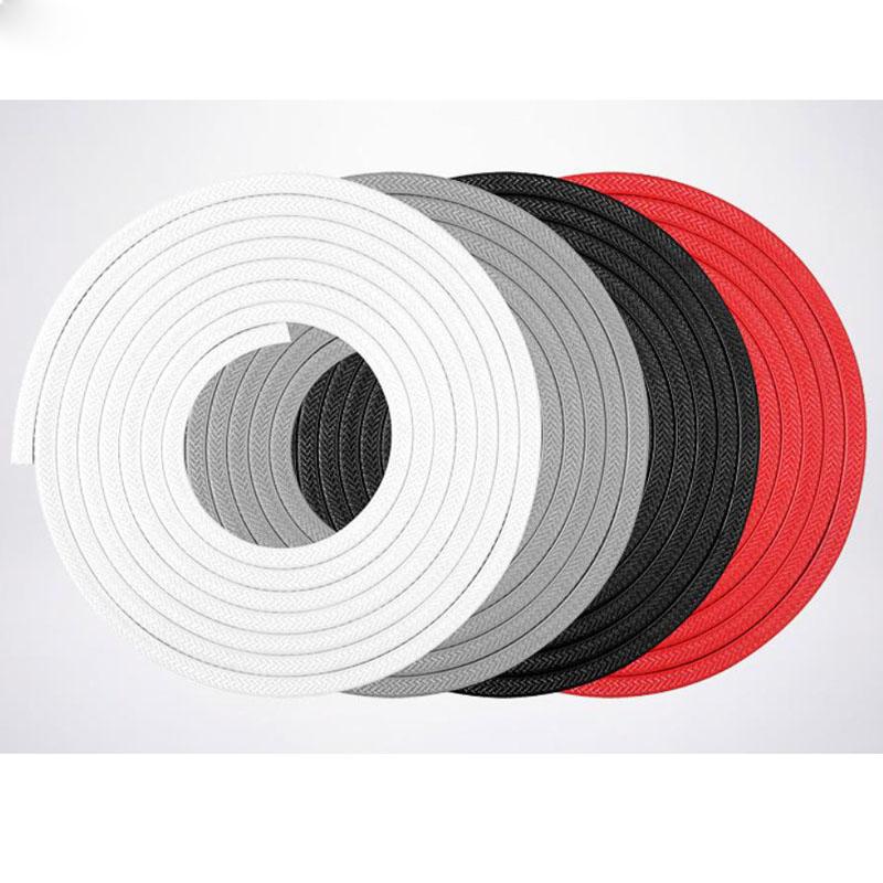 5 м 10 м встроенное стальное кольцо для автомобиля, противоударная полоса, наклейка, авто край двери, защита от царапин, защита бампера, накладка, уплотнительная лента
