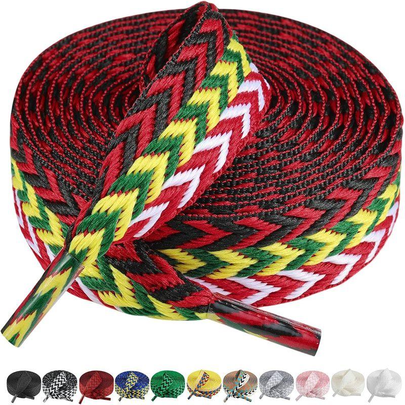 Шнурки для кроссовок шириной 1,5 см, толстые плоские шнурки для баскетбола, тенниса, спортивной обуви, шнурки для обуви в виде волнистой булки