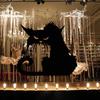 Хэллоуин Черный Кот Водонепроницаемый Стикер Стены DIY Домашняя Дверь Спальня