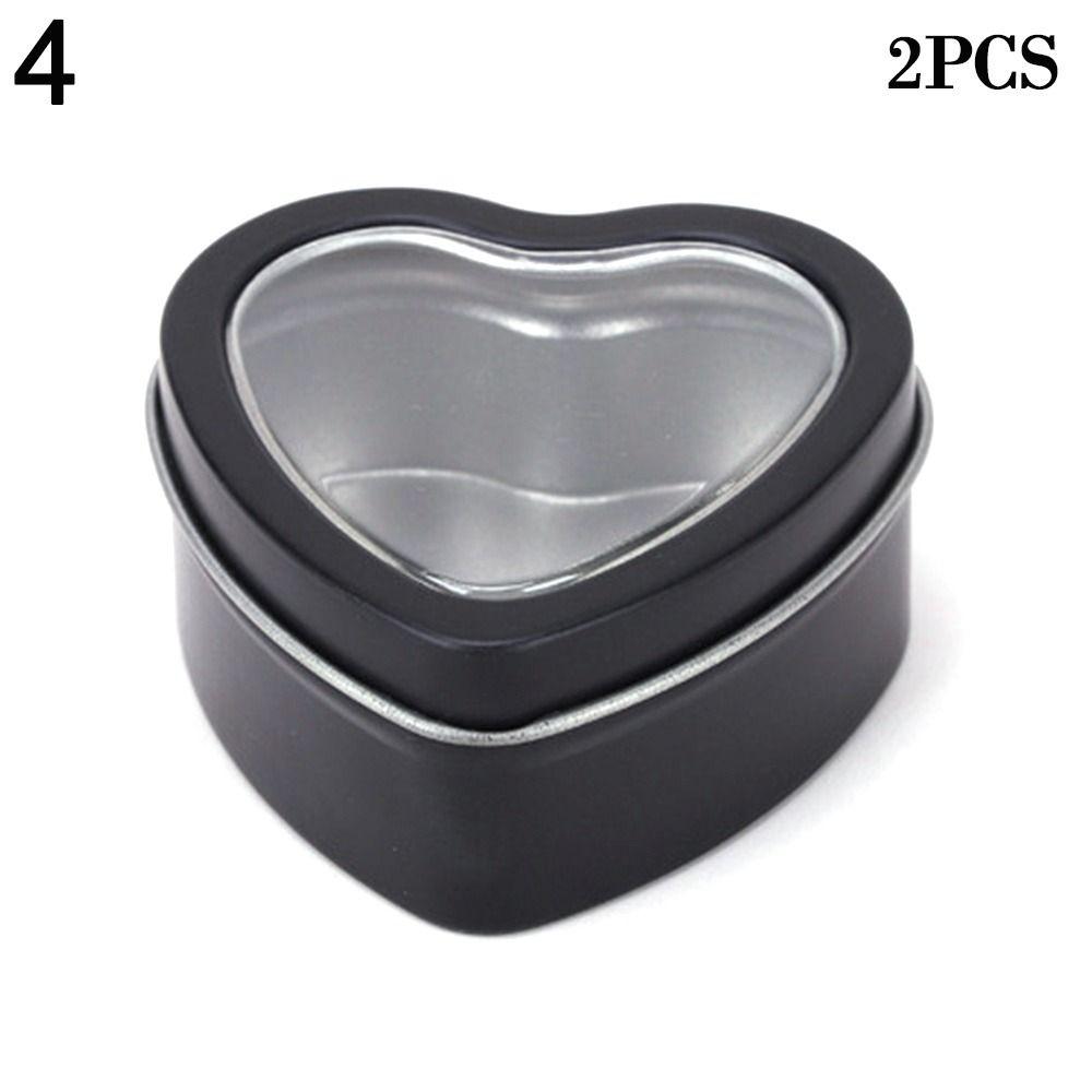 2pcs New Metal Box Candle Jars Aluminum Tin Jar Cosmetic Container Refillable Bottles Tea Cans