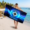 Hamburger SV Custom Beach Towel, Personalized Name Text Print, Football Logo Soft Quick‑Dry Towel Holiday Gift