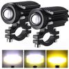 2PCS  Motorcycle LED Headlight Car LED Lights ATV Driving Foglight Auxiliary Spotlight  Car Modified Lights