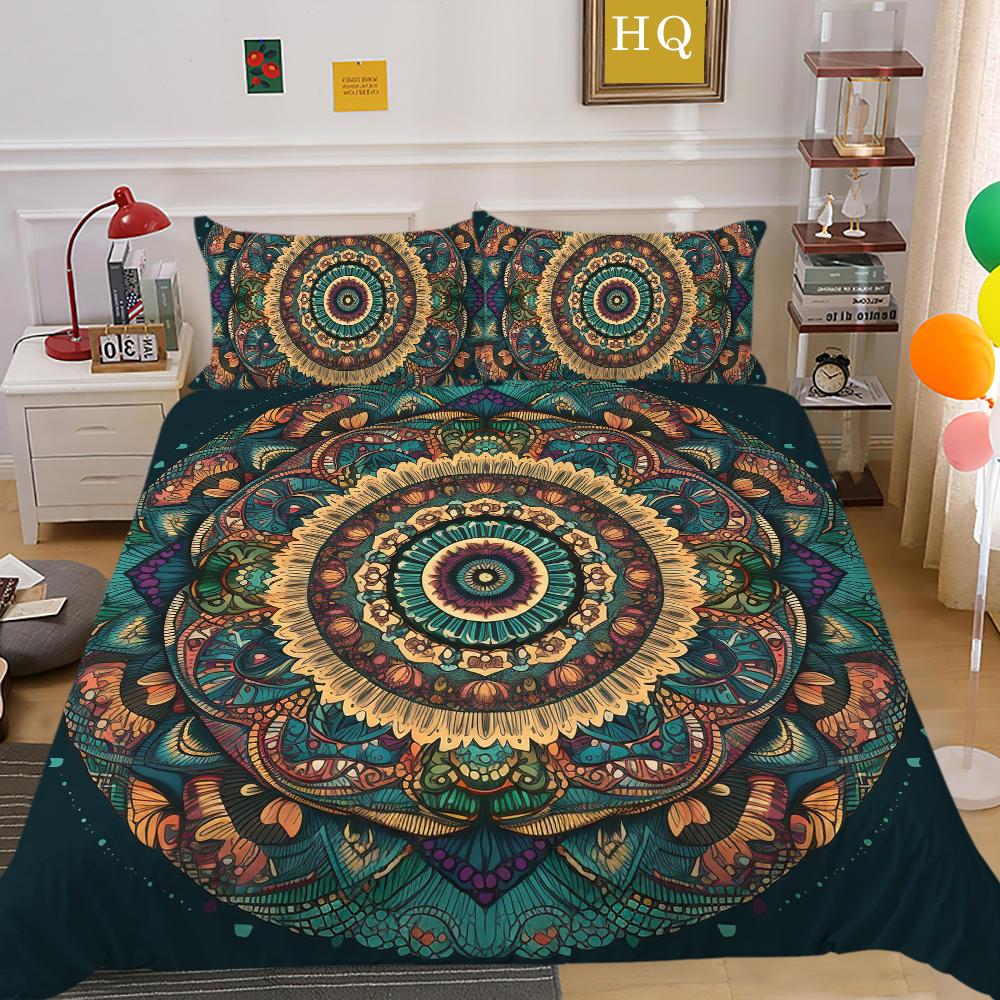 Mandala Printed Home Bedding Set Fashion Design Duvet Cover Set Single Double Size Comforter Cover Sets