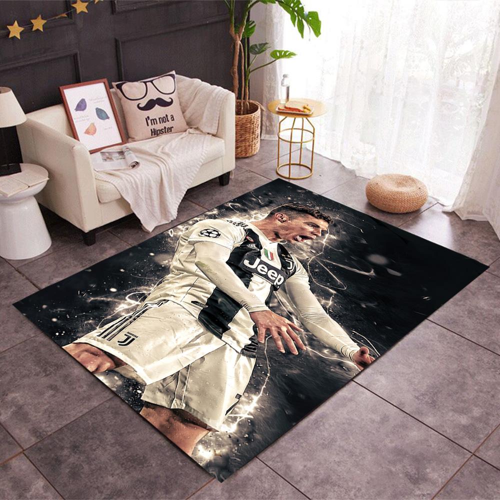 Football Player Action Area Rug Perfect for Decorate room Dining Room Balcony Bedrooms Antislip Carpet Office home decor Best for Christmas