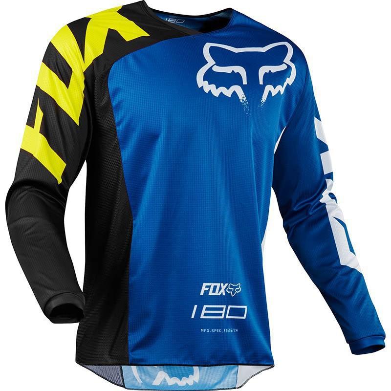 FOX Motocross Riding Shirt Long Sleeve Quick Dry Breathable Jersey Off-Road Motorcycle Cycling Use