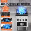 Commercial Gas Range Stove 2 Burners Countertop Cooking Hot Plate Kitchen