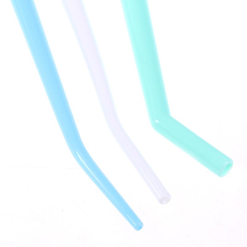 25 Pcs Dental Disposable Elbow Saliva Ejector Suction Tube Surgical Aspirator