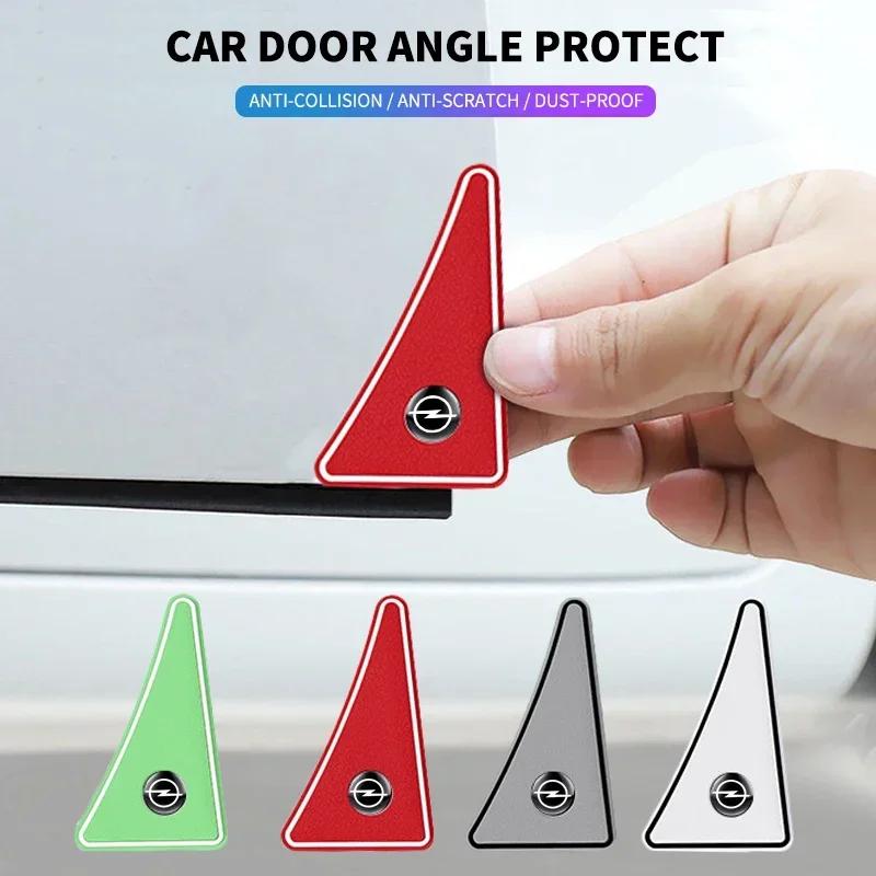 BBGD1 2pcs Car Badge Scratch Guard Anti-collision Door Corner Cover For Opel Astra Insignia Corsa Zafira Meriva Mokka Vivaro Vectra