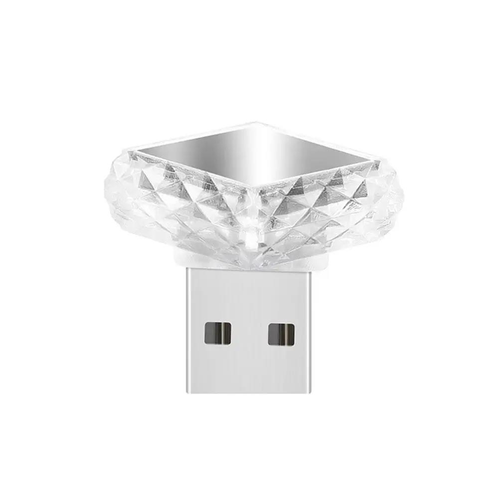 Multicolor USB/Type-C Car Ambient Lighting LED Interior Atmosphere Lights for Car Interior Decoration Easy Install Dome Lights 6