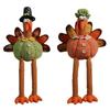 Long Leg Doll Sculpture Thanksgiving Turkey Decoration Stuffed Turkey Toy for Housewarming Anniversary Bed Mom Dad Friend Family