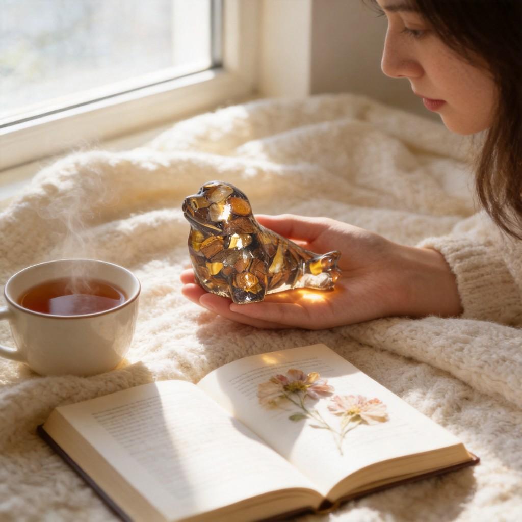 Фигурка морской жизни из смолы и кристалла с ручной работой в стиле Resin Art для домашнего декора и подарков