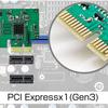 Сетевая карта расширения Area Toretto 5 Гбит/с PCI Express x1 LAN RJ45 с низким (Gen3) Плата, Радиатор, Профиль, SD-PE5GL-B
