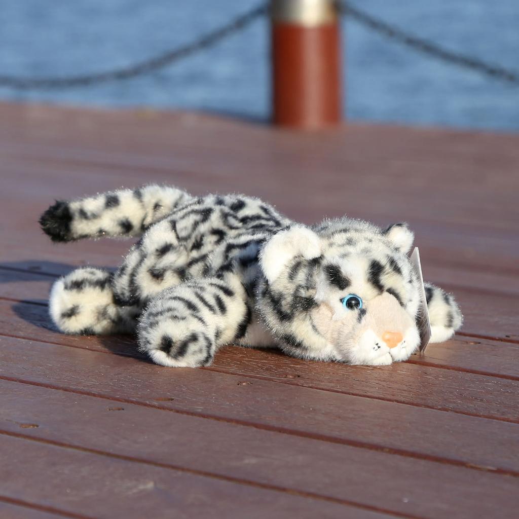 Doll Tribe Snow Leopard Simulation Plush Pp Cotton Cute Toy Doll Cross-Border Children's Gifts 14 Years & up