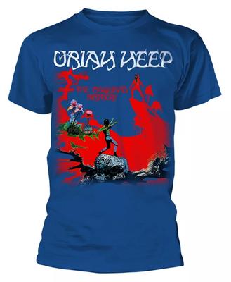 Uriah Heep День рождения мага Синяя футболка Полный размер S-4XL