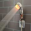 1шт светоизлучающая светодиодная душевая головка с отрицательными ионами, меняющая цвет, с узорчатой душевой головкой HMM