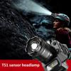 Strong Light Sensing Headlight LED Long Endurance Rotating Zoom Outdoor Fishing Light Charging Multifunctional Work Light