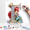 Disney DIY Oil Painting Kits Little Mermaid E Letter Hand Painting Home Decor Craft Gift Ideas Art Collection Unique Wall Room Decor
