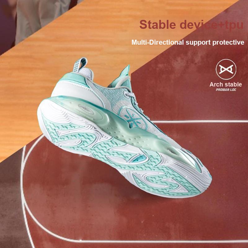 Li Ning City 12 Synthetic Leather Casual Sports Lightweight Non-Slip Wear-Resistant Rebound Low-Top Basketball Shoes Kids Basketball Shoes YKBU020-1