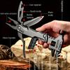 1pc Outdoor Multifunctional Wrench And Hammer - Household Nail Hammer Combination Folding Pliers - Portable Camping Multifunctional Tool