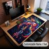 Music Guitar Theme Custom Mouse Pad Personalized With Name Text Customized Desk Mat For Office Home Decor