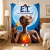 ET the Extra Terrestrial Movie Throw 240g flannel blanket, suitable for sofas, beds, offices,  exquisite gift blankets
