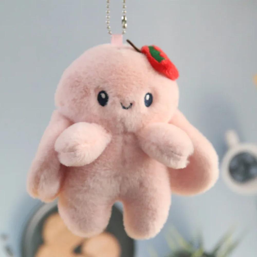 Easter Cute Bunny Plush Keychain for Backpack Mini Soft Rabbit Doll Keychain Purse Charm Pendant Key Ring Gift for Women Girls