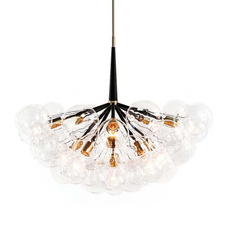 Современное искусство Молекулярная светодиодная люстра 9 12 20 стеклянных пузырьков Модная лампа Дизайнерская обеденная спальня кухня подвесные светильники