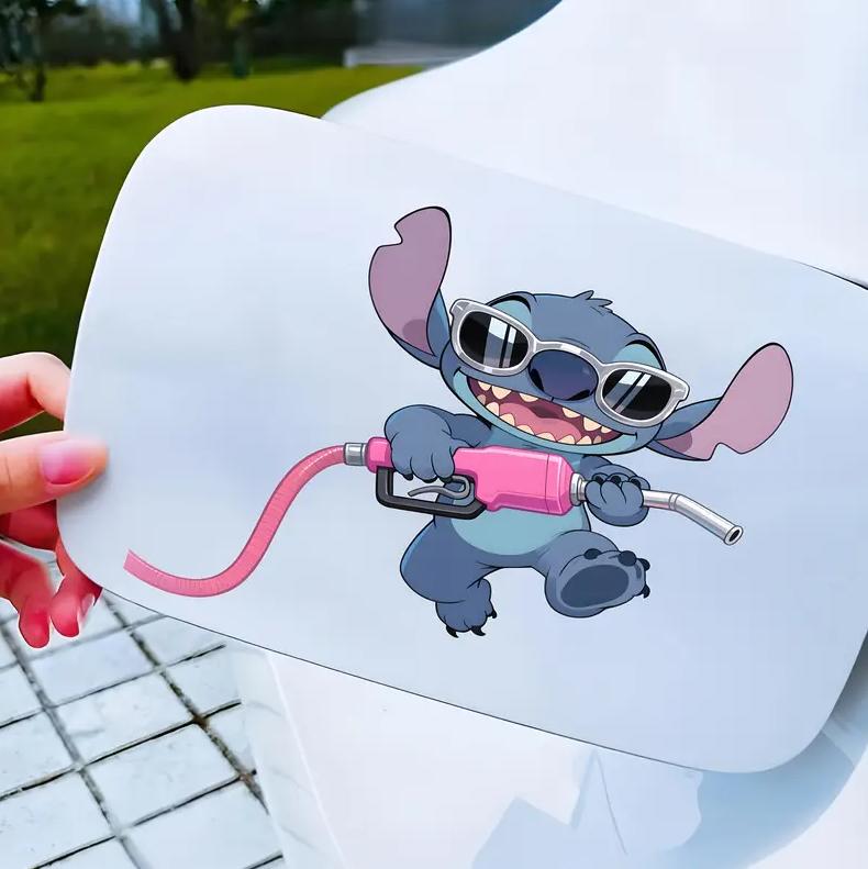 Автомобильная наклейка 3D Лило и Стич Lilo and Stitch 10X10см