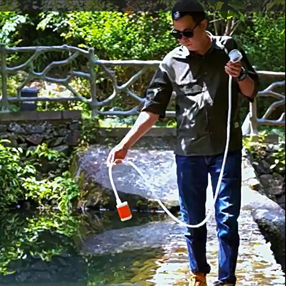 Портативный походный душ с цифровым дисплеем, уличный походный душ, насос 4000 мАч, беспроводные насосы, распылитель воды для кемпинга, путешествий