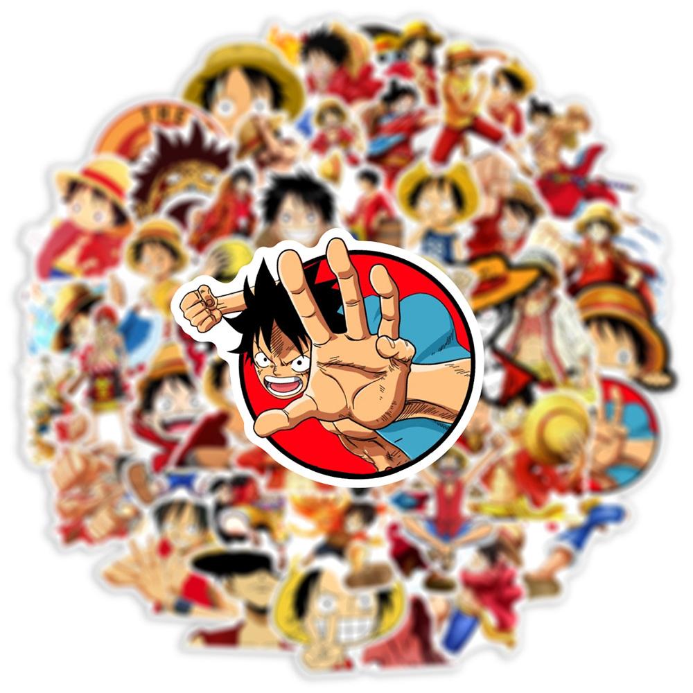10/30/50 шт. Наклейки с Луффи из аниме One Piece, Крутые персонажи мультфильмов, Наклейки для скейтборда, телефона, багажа, велосипеда, Декор-наклейка с граффити
