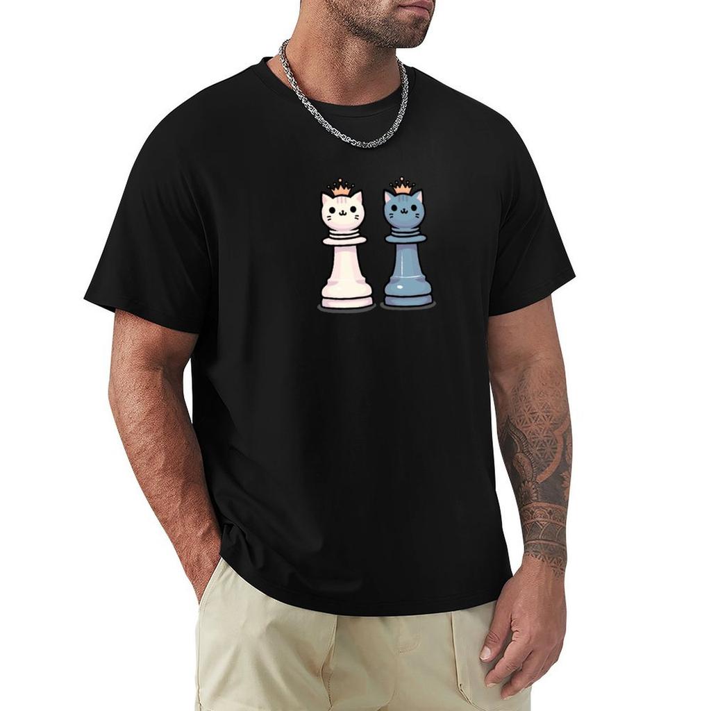 Cat Chess TShirt Big and Tall Loose Fit TShirt