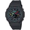 Casio G-Shock Multi Fluorescent Color Series Bluetooth Watch, GA-B2100MF-1AJF, Men's, Black X Fluorescent
