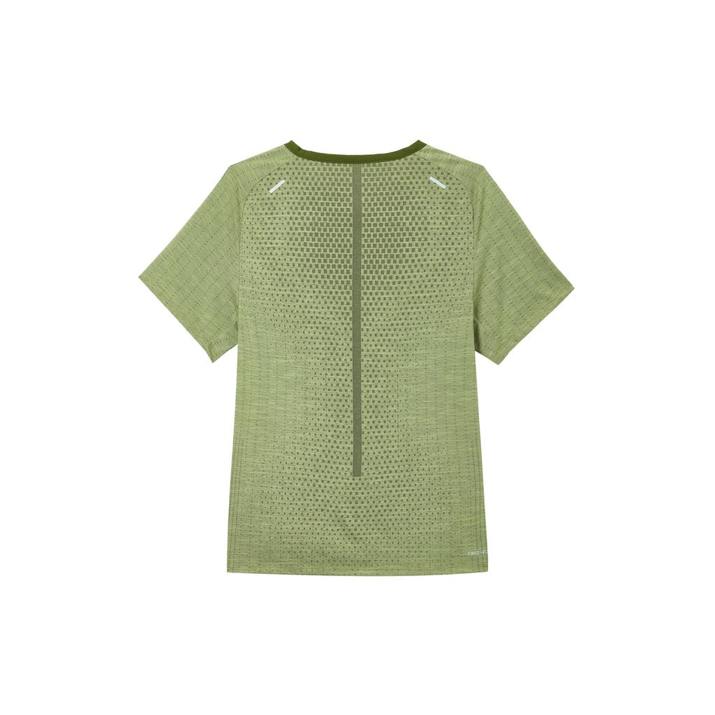 Nike As M Nk Dfadv Techknit Ultra Moisture Quicking Удобная футболка с коротким рукавом для мужчин, топы, зеленый цвет DM4754-326