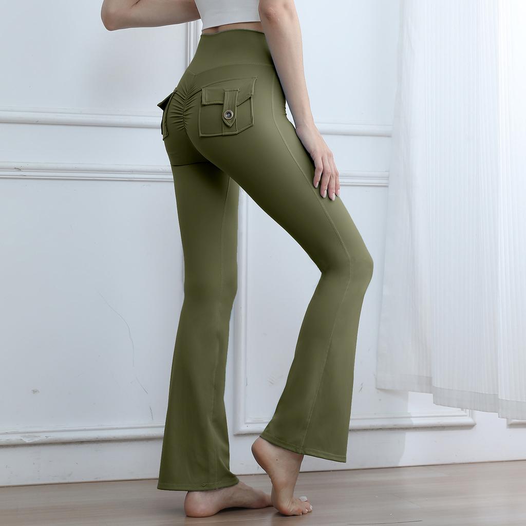 Новые повседневные рабочие штаны для йоги, длинные брюки, облегающие спортивные брюки для поднятия бедер, одежда для йоги, фитнес-брюки для женщин