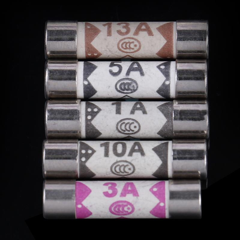 Керамический предохранитель для мультиметра 6 мм × 25 мм Bs1362 1A 3A 5A 10A 13A Amp 250V