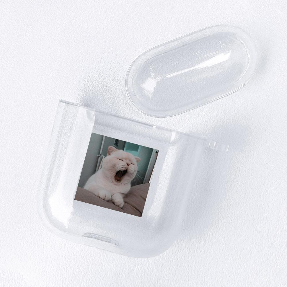 Чехол для Apple Airpods с милым животным и кошкой, мягкий прозрачный защитный чехол для наушников с Bluetooth для Airpods1/2, мягкий чехол