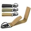 Outdoor Belt Hanging Keychain Carabiner Hook and Loop Strap Keyring Clip Buckle Hanger