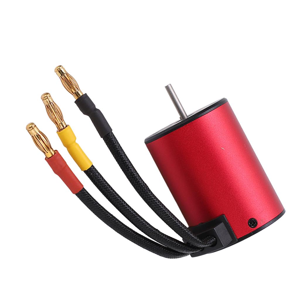 S3650 5200KV Brushless Waterproof Motor 4 Pole 12 Slot RC Car Motor Accessory for 110 Remote
