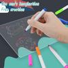 Kid LED Luminous Blackboard Dawing Toy 3D Colorful Light  Art Doodle Board Marker Pen Writing Pad Montessori Education Toy Gift