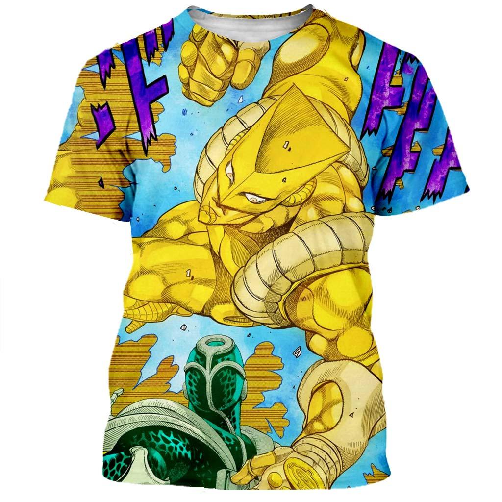 Новая классическая футболка JoJo Bizarre Adven для мужчин и женщин, модная футболка с 3D принтом, уличная одежда в стиле хип-хоп, повседневные летние топы 6XL