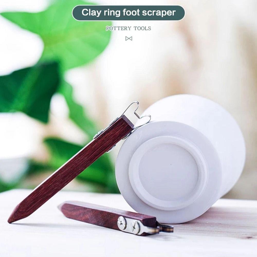 Handmade Trimming Tool DIY Ring Foot Scraper New Clay Extruder Tool Flower Pot Plate Cup