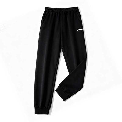 Спортивные брюки Li Ning Унисекс Черные[Дышащие, Сухие и Свежие, Высокоэластичные, Дышащие] Умеренные YZMB
