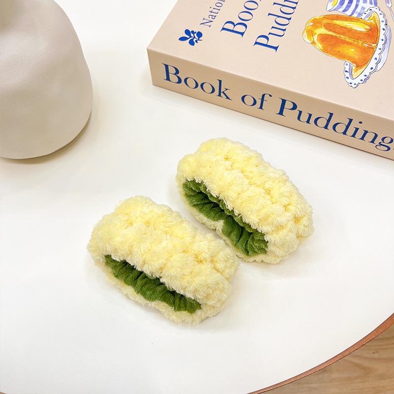 2025 г. Очаровательная повязка на голову в виде ананаса и набор нескользящих повязок для волос для женщин — набор из 3 предметов для мытья и укладки с браслетом