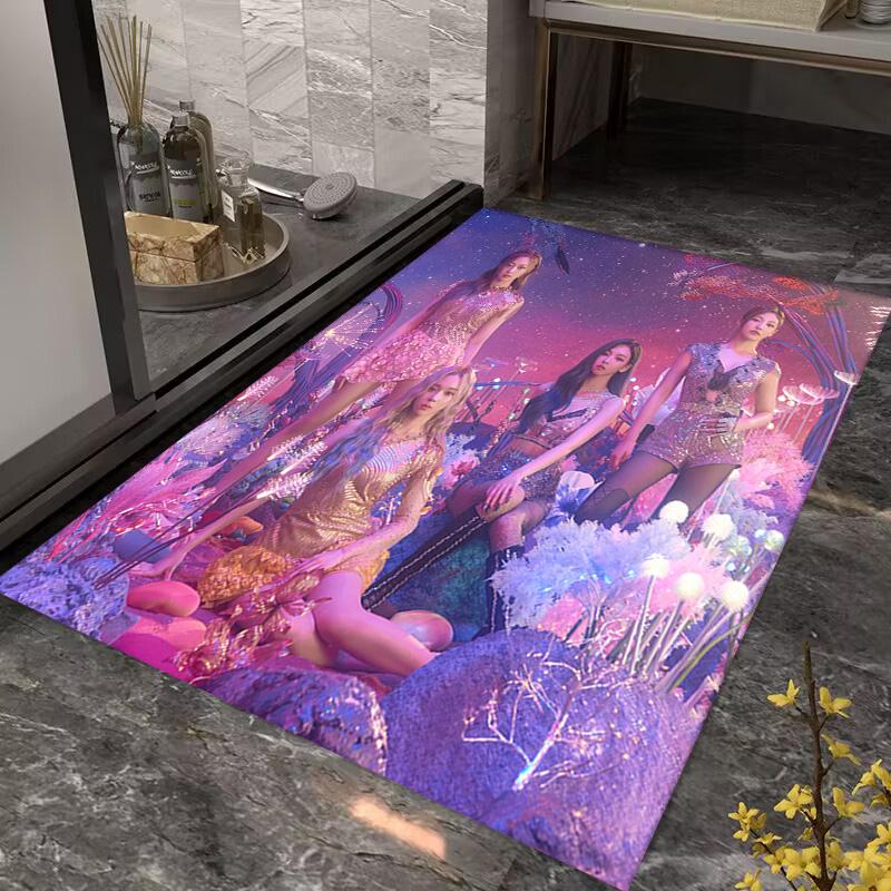 Vibrant Winter Vibes carpet floor mats printing Room Fashion Doormat