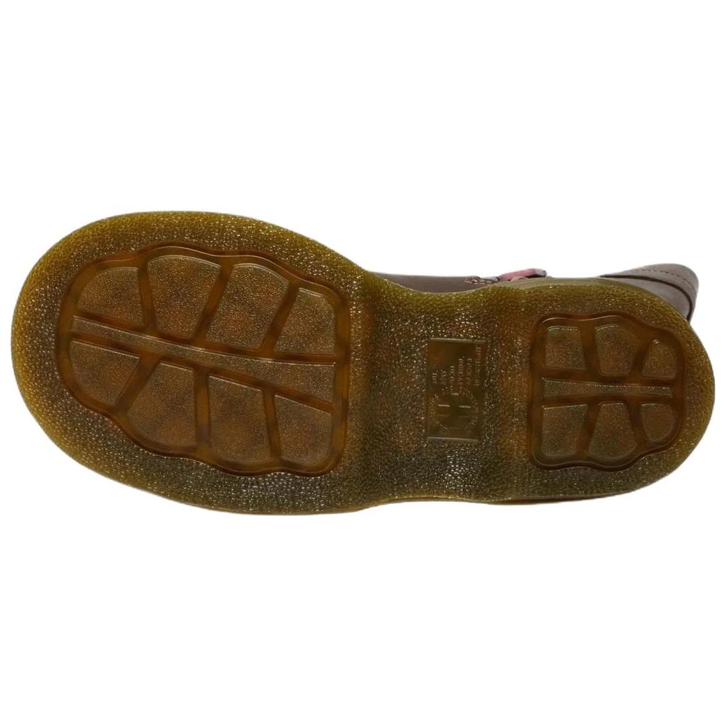 Dr. Martens Ботинки Buzz Hi из кожи, повседневные, универсальные, высокие, на платформе 4,7 см, женские, коричневые 42843200
