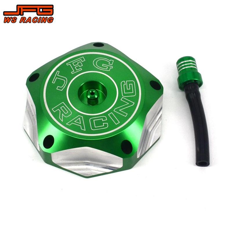 CNC Gas Fuel Tank Cap Motorcycle For KAWASAKI KFX450R KLX450R KX250 KX250F KX450F KX85 KX100 KLX110L KXF250 KXF450 Dirt Pit Bike