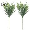 Шелковые Оливковые Ветки для Декора Дома 17,7" Реалистичные на Ощупь Искусственные Ветки Сосны Норфолкской в Вазе, Рождественские Искусственные Ветки, Поддельные Листья, Зелень для Дня Благодарения