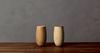 RIVERET Cocoon Tumbler 330ml Pair Set, Bamboo, Dishwasher Safe, White/Brown RV-120WB